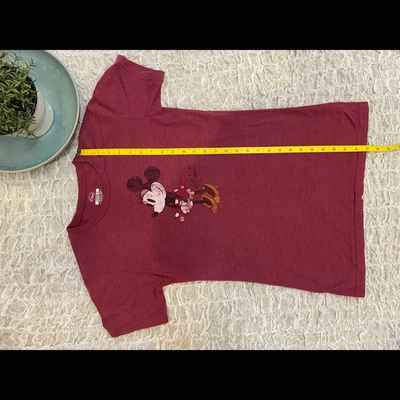 Minnie Mouse Tee T Shirt Short Sleeve Disney Top - Picture 7 of 8